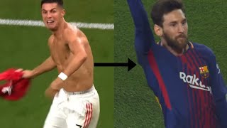 Messi and Ronaldo 4K Transition Clips For Editing [upl. by Sheeree234]