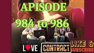 L ❤ ve  Love contract latest episodes 984 to 986 ep984 to 986 UNIVERASAL THOUGHT [upl. by Annahoj]