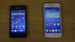 Sony Xperia E1 vs Samsung Galaxy Core Plus [upl. by Gardy]