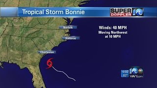 Tropical Storm Bonnie forms in the Atlantic [upl. by Backler778]