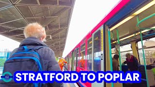 Docklands light Railway DLR Journey  Stratford  Poplar  May 2023 [upl. by Oicnerual570]