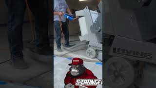 shorts Watch our 350lb grinder prep concrete for perfect adhesion See the action [upl. by Luapnaej]