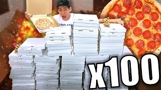 ¡REGALANDO 100 PIZZAS en la CALLE  ANTRAX ☣ [upl. by Ettenom696]