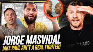 BISPING interviews Jorge MASVIDAL Chael Sonnen BEEF Jake Paul vs Mike Tyson UFC 299 amp MORE [upl. by Ellicul]