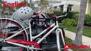 Allen Deluxe Trunk Rack Instructional Video [upl. by Zalea]