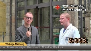 DDR Nachrichten Herr Erich Honecker im Krankenhaus 25 Jahre Mauerfall [upl. by Teriann340]