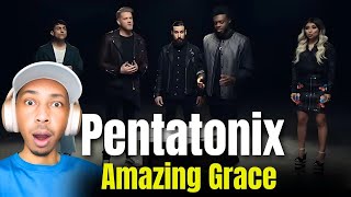 First Time Hearing Pentatonix  Amazing Grace My Chains Are Gone  ZuluModo Reacts [upl. by Nilam286]