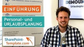 Einführung in die Urlaubsplanung und verwaltung für Microsoft SharePoint [upl. by Atiuqrahc574]