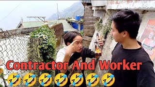 Contractor And Worker 🤣🤣New ComedyRising boys 😜🤣 [upl. by Urbanna]