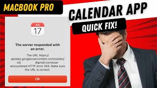 Macbook Pro Calendar server responded with an error glitch Quick Fix [upl. by Saw61]