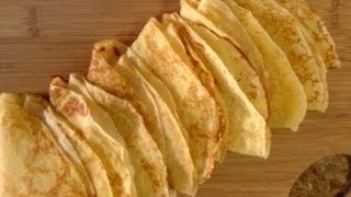 Receta básica Como hacer crepas [upl. by Yelrahs]