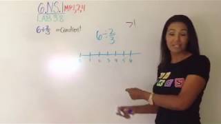 6NS1 Dividing Fractions using a Number Line MaTh LAB 38 [upl. by Layla]