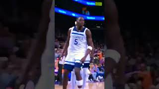 Anthony Edwards Dunk on KD😱 shorts nba anthonyedwards dunk kevindurant [upl. by Ahsinotna]