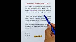 Examen de nombramiento parte 2  Profe Jeff [upl. by Ellehcer]