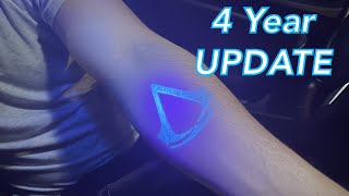 4 year update with my UV black light tattoo  ZeroPlanet [upl. by Colston]