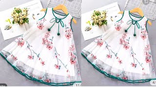 Umbrella Cut Baby Frock Cutting and StitchingFull Flared Umbrella Cut FrockParty Wear Baby Frock [upl. by Yeltsew]