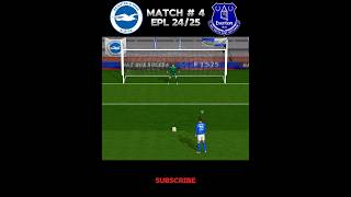 BRIGHTON vs EVERTON FC EPL 2425MATCH  4brighton evertonfc shorts [upl. by Gerhardt]