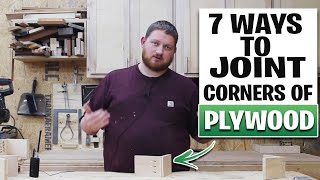 7 Methods Of Plywood Corner Joinery  How To Join Plywood In A Corner [upl. by Sammie]