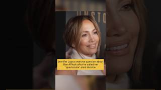 JenniferLopez swerves question about BenAffleck after he called her ‘spectacular’ amid divorce [upl. by Nonnerb634]