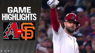 Diamondbacks vs Giants Game Highlights 92524 Mlb Highlights  Mlb Highlights Today [upl. by Neenad]