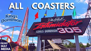 All Coasters at Kings Dominion  OnRide POVs  Front Seat Media [upl. by Rotce]