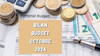 Mon budget doctobre 2024 revenus et dépenses détaillés [upl. by Ellerihs]