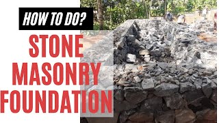 RUBBLE TRENCH FOUNDATION  Stone Masonry  When to use rubble foundation [upl. by Doomham584]