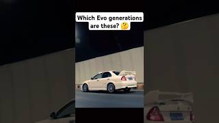 Identifying the Evo Generations Night Performance amp ReEdit 🌙🏎️ shorts carshorts mitsubishievo [upl. by Gnol585]