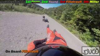 2016 Soldiers of Downhill Street Luge Race  Crash Highlights [upl. by Jackie]