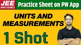 UNITS AND MEASUREMENTS in 1 Shot  From Zero to Hero  JEE Main amp Advanced [upl. by Spanjian]