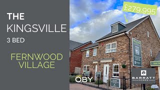 Tour The 3 bedroom Kingsville by Barratt homes at Fernwood village Newark Nottinghamshire [upl. by Ainotahs465]