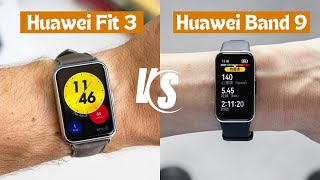 Huawei Watch Fit 3 vs Huawei Band 9  Which is Better huaweiwatchfit3 [upl. by Ardnossac144]