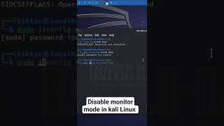 How to disable monitor mode in kali Linux  solving kali wifi issue [upl. by Eisyak]