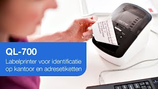 Brother QL700  Labelprinter voor identificatie op kantoor en adresetiketten [upl. by Nellad]