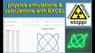 Physics simulations and calculations with EXCEL  Physiksimulationen und Berechnungen mit EXCEL [upl. by Olleina]