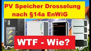 Stromspeicher Drosselung nach §14a  Warum Wie funktioniert das [upl. by Culhert]