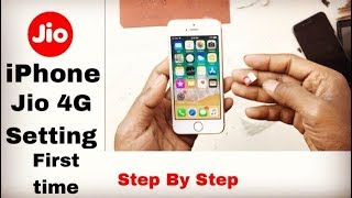 All iPhone Jio 4G Network settings First Time 🔥 Step by step hindi by Ajay [upl. by Aneris570]