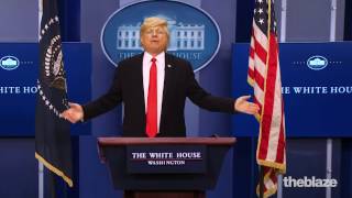 Donald Trump impersonator John Di Domenico Tax Day Message TheBlaze Network [upl. by Aicat264]