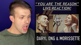 MORISSETTE amp DARYL ONG quotYOU ARE THE REASONquot REACTION  CALUM SCOTT COVER  NEW FAVORITE DUET [upl. by Ailatan88]