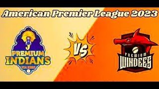 Premium Indians vs Premium Windies INDN vs WIND Live Score American Premier League  Shakir Live [upl. by Savick868]