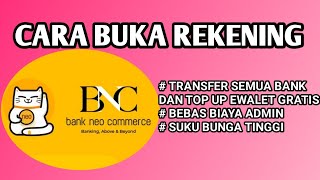 tutorial buka rekening neo bank  cara daftar bank neo commerce [upl. by Antonietta]