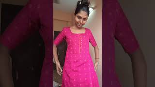 Chudithar stitchingstichmyselfvideolovepinktamilstitchingfittingperfect [upl. by Elohcim]