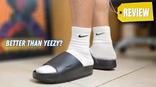 Nike Calm Slide On Foot Review [upl. by Karyl883]