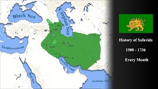 History of Safavid Empire 1500  1736  Every Month [upl. by Esej]