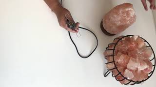 How to install setup Himalayan Rock Salt Lamp Switch Bulb [upl. by Quinta760]