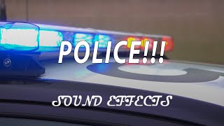 Police emergency siren and pull over warning signal  sound effect [upl. by Ocsic]