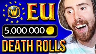 A͏s͏mongold BREAKS EUROPE With FIRST Death Roll EVENT  5 Million Gold Prize [upl. by Merci]