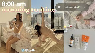 realistic WINTER morning routine ❄️🤍 GET MOTIVATED healthy habits aesthetic vlog [upl. by Sidonius385]