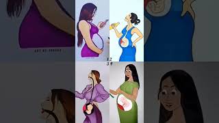 It depends on the mother how her baby will be taheraarts animationvideo shorts pregnancymom art [upl. by Reffinej695]