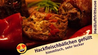 leckere Hackfleischbällchen  einfach und schnell zubereitet in der Heißluftfritteuse [upl. by Aaren]